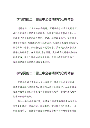 关于二十届三中全会精神的心得体会简短发言39篇.docx
