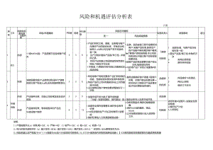 风险和机遇评估分析表.docx