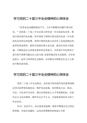 中国共产党第二十届中央委员会第三次全体会议精神心得感悟二十六篇.docx