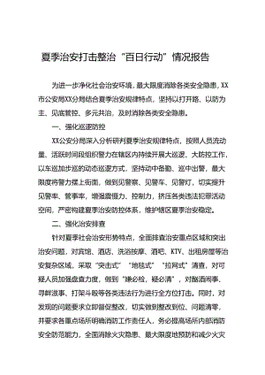 公安2024年夏季治安打击整治工作总结26篇.docx