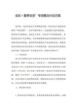 全区“夏季攻坚”专项整治行动方案.docx