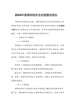 2024年度镇网络安全自查整改报告.docx