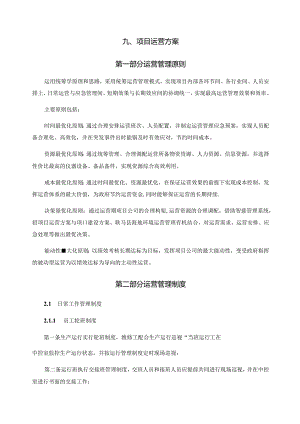 湿地公园项目运营方案.docx