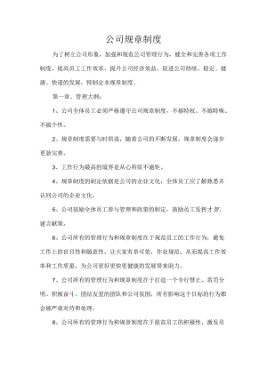公司规章制度.docx