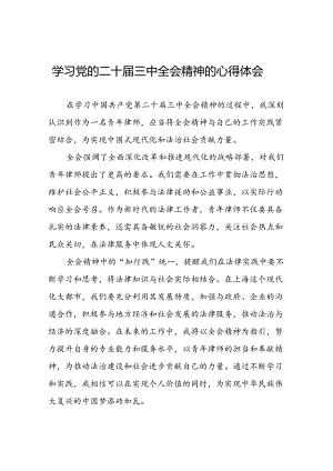 党的二十届三中全会精神的学习感悟最新版五十五篇.docx
