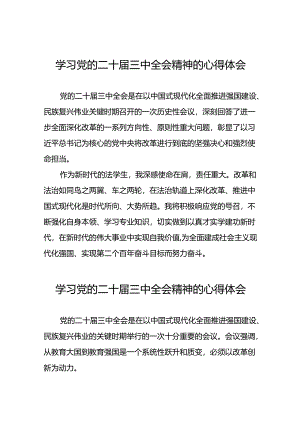 2024年党的二十届三中全会精神学习体会合辑三十篇.docx