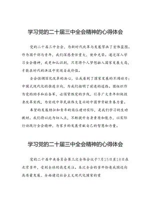 二十届三中全会精神的学习感悟交流体会42篇.docx