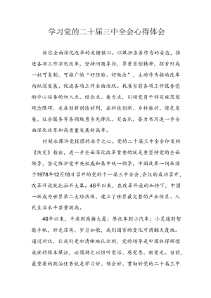 学习2024年学习党的二十届三中全会个人心得感悟 （3份）_86.docx