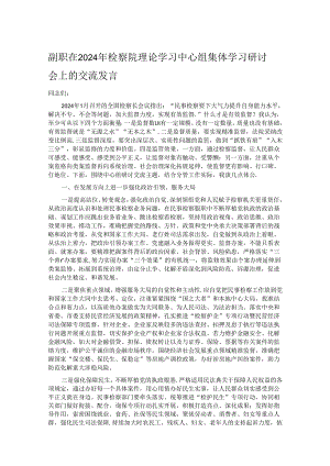 副职在2024年检察院理论学习中心组集体学习研讨会上的交流发言.docx