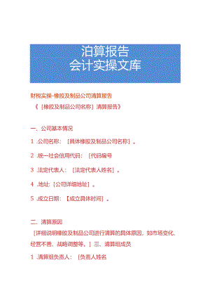 财税实操-橡胶及制品公司清算报告.docx