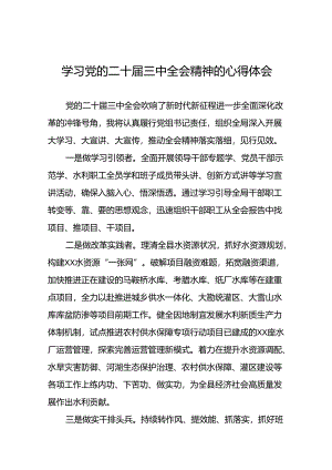 学习贯彻党的二十届三中全会精神的心得体会简短交流发言材料39篇.docx