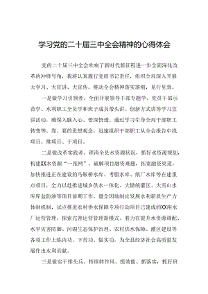 学习贯彻党的二十届三中全会精神的心得体会简短交流发言材料.docx
