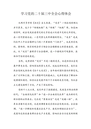 学习2024年学习党的二十届三中全会个人心得感悟 （6份）_79.docx