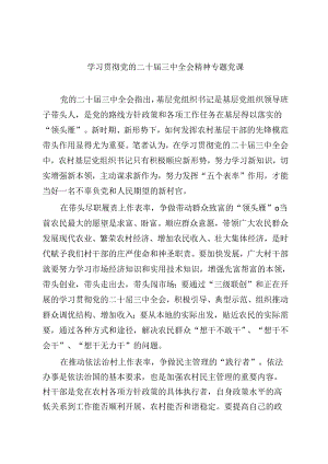 二十届三中全会精神宣讲提纲宣讲党课（共六篇）.docx