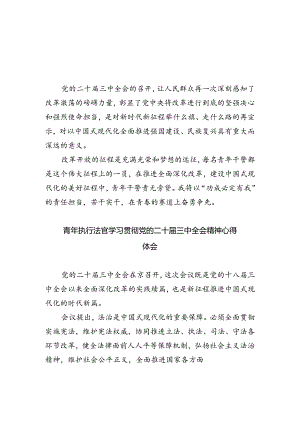 法官助理学习贯彻党的二十届三中全会精神心得体会(8篇集合).docx