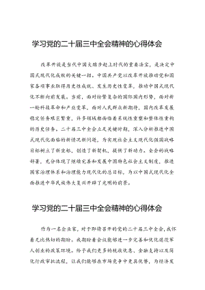 学习贯彻党的二十届三中全会精神的心得感悟33篇.docx