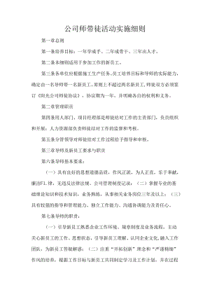 公司师带徒活动实施细则.docx