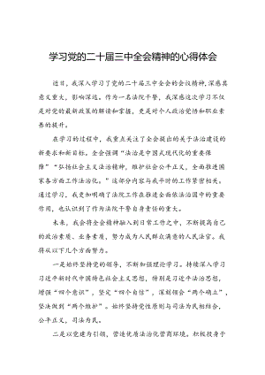 学习贯彻党的二十届三中全会精神的心得体会简短交流发言材料合辑28篇.docx