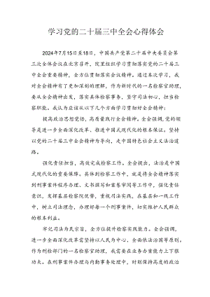 学习2024年学习党的二十届三中全会个人心得感悟 （4份）_91.docx