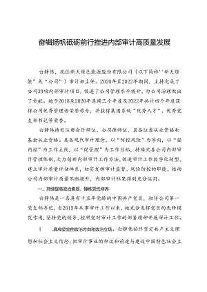 奋辑扬帆砥砺前行推进内部审计高质量发展.docx