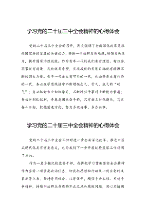党的二十届三中全会精神的学习感悟样本42篇.docx