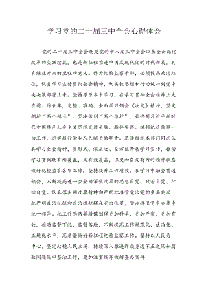 学习2024年学习党的二十届三中全会个人心得感悟 （7份）_60.docx