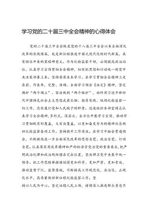 学习贯彻党的二十届三中全会精神的心得感悟简短交流发言稿范文33篇.docx