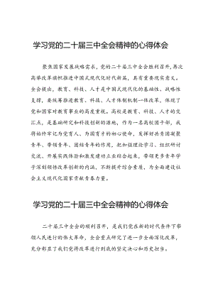 党员干部学习贯彻二十届三中全会精神的心得体会33篇.docx