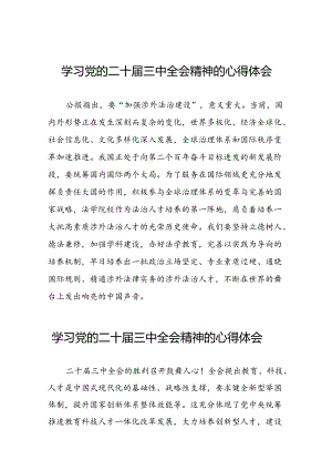 学习二十届三中全会精神的心得体会最新版二十六篇.docx