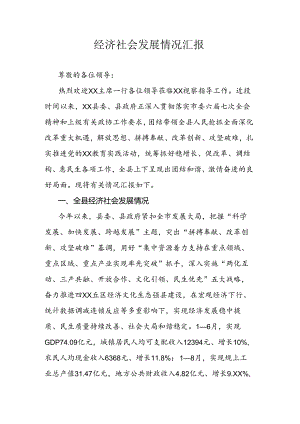 经济社会发展情况汇报.docx