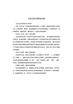 三抓三促心得体会内容.docx