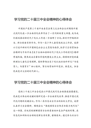 关于二十届三中全会精神的心得体会发言材料42篇.docx