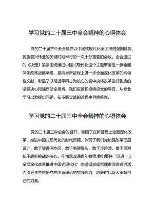 二十届三中全会精神心得体会简短发言42篇.docx