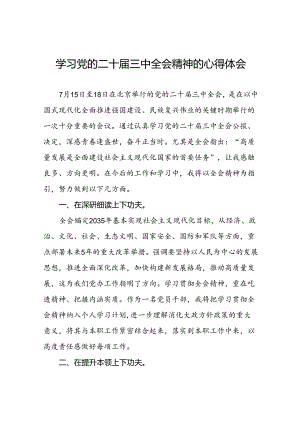 2024年关于党的二十届三中全会精神最新版心得体会发言稿39篇.docx