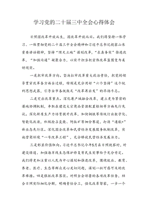 学习2024年学习党的二十届三中全会个人心得感悟 （汇编16份）.docx