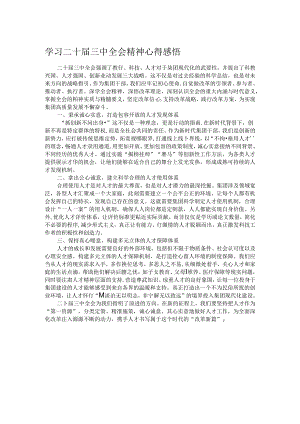 学习二十届三中全会精神心得感悟(8).docx