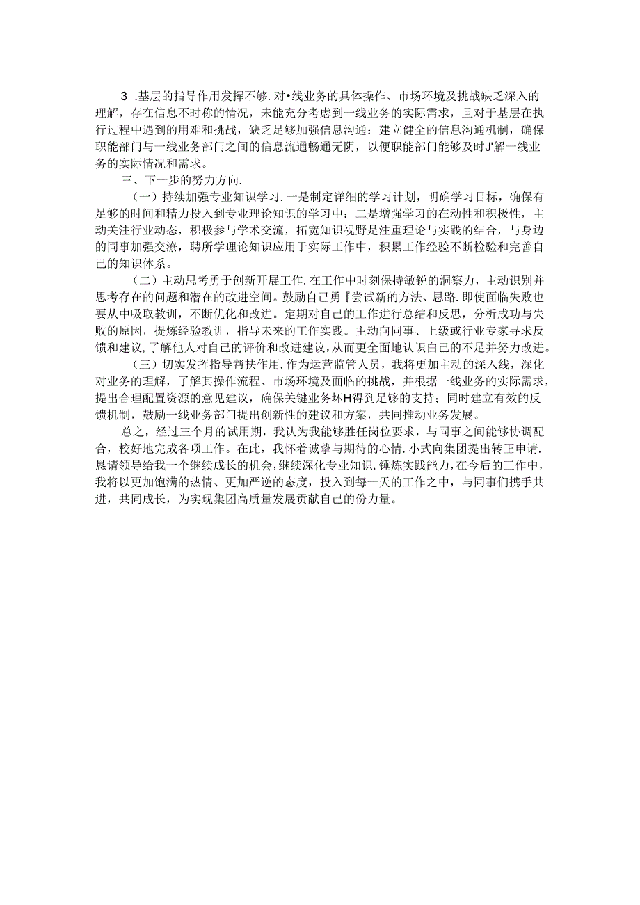 集团员工试用期转正申请报告.docx_第2页