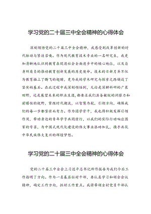 党员干部学习中国共产党第二十届中央委员会第三次全体会议精神心得体会33篇.docx