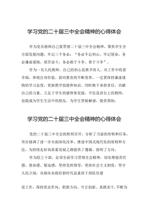 2024年二十届三中全会精神学习体会最新模板三十篇.docx