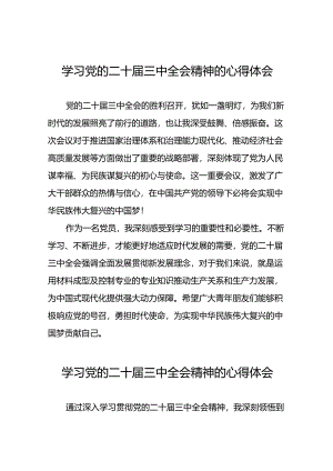 十五篇学习党的二十届三中全会精神的心得体会交流发言材料.docx