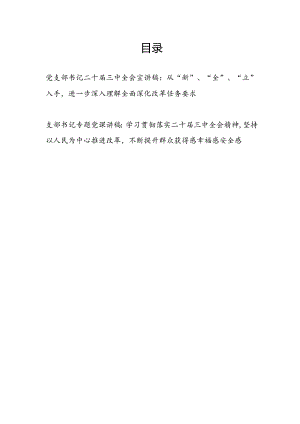 党支部书记关于二十届三中全会宣讲报告党课讲稿2篇.docx