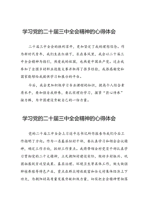 学习党的二十届三中全会的心得体会十四篇.docx