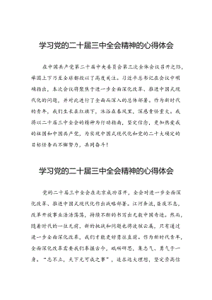 2024年学习党的二十届三中全会精神的心得感悟合集二十七篇.docx