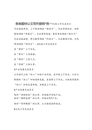 各类题材公文写作提纲30例-2.docx