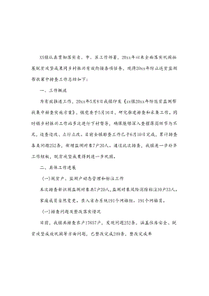 xx镇20xx年防止返贫监测帮扶集中排查工作总结.docx