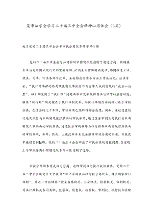 （3篇）某市法学会学习二十届三中全会精神心得体会.docx