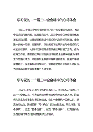 党的二十届三中全会精神的学习感悟警合集42篇.docx