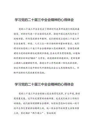 2024年党的二十届三中全会精神学习感悟简要发言四十篇.docx