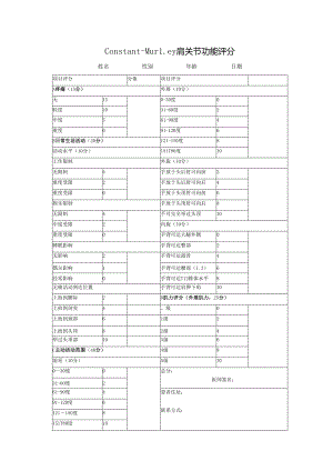 constant-murley肩关节功能评分.docx