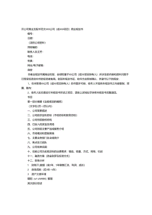 开公司策划书.docx